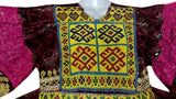 Afghan Ethnic Dress with Beads & Charma Kari