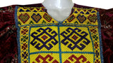 Afghan Ethnic Dress with Beads & Charma Kari