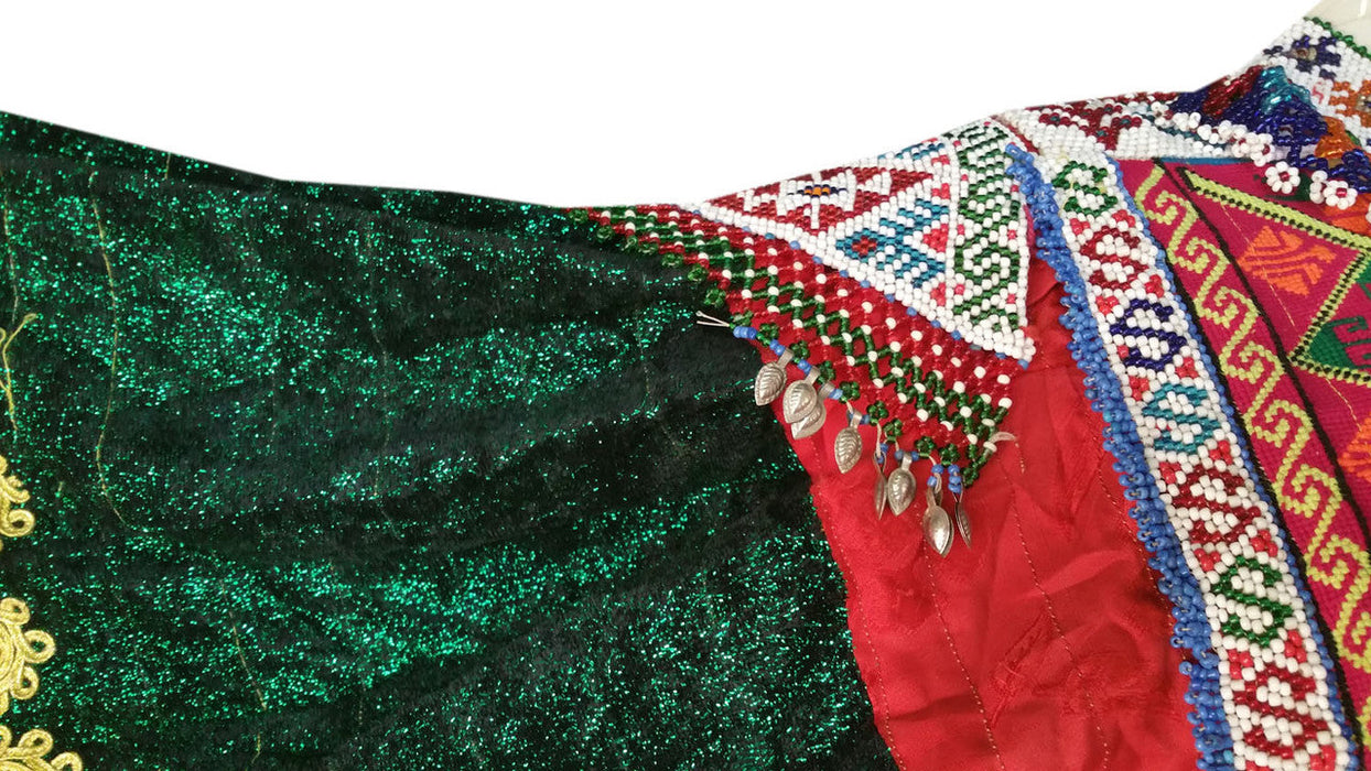 beads work kuchi dress