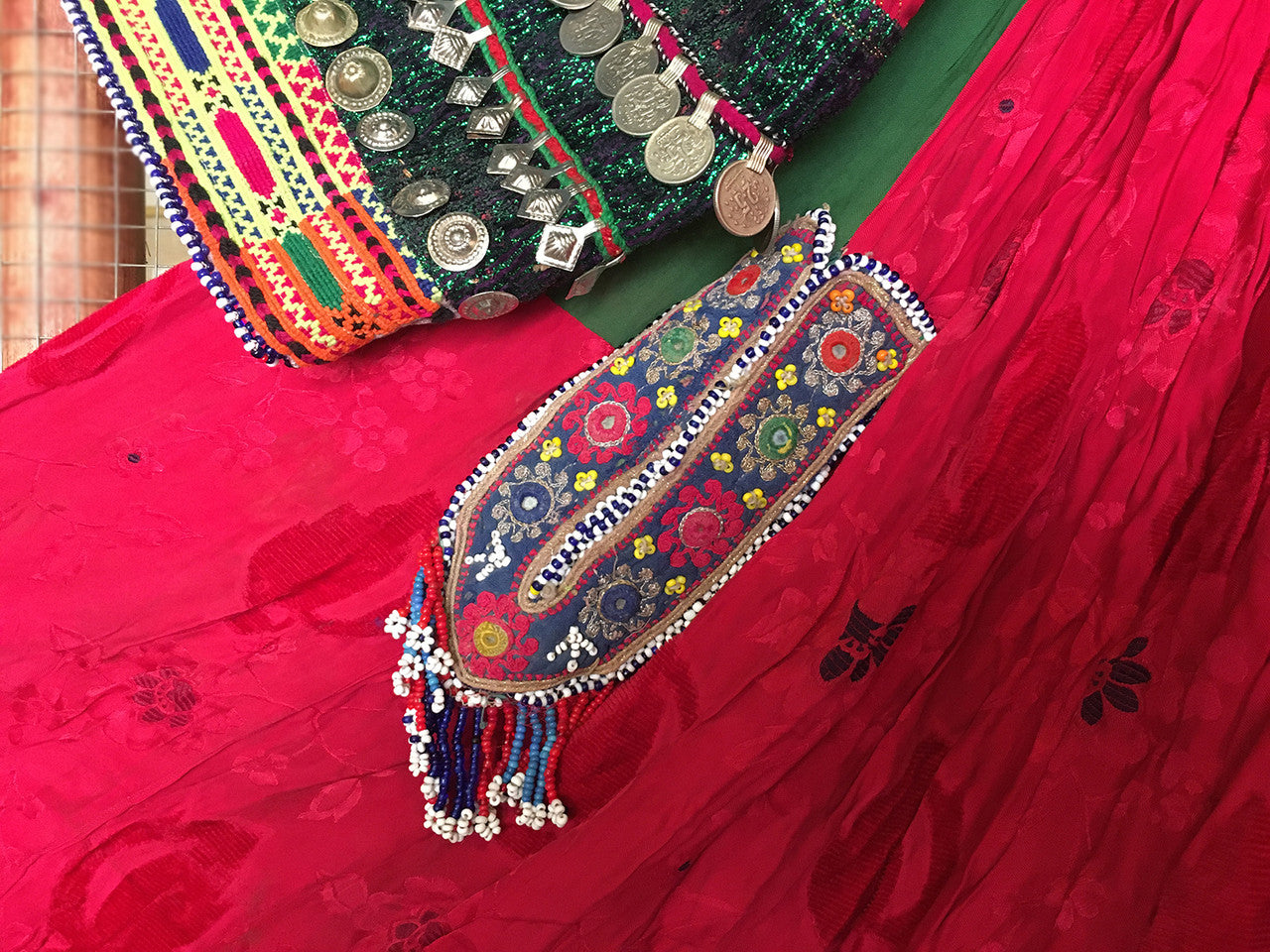 afghan ethnic dress with skirt pocket