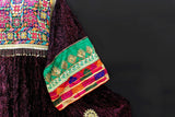 Regal Velvet Afghan Vintage Dress