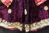 Regal Velvet Afghan Vintage Dress