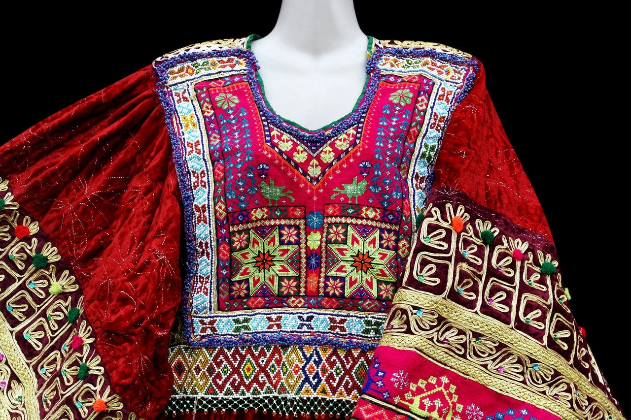 gypsy women formal dress, afghani dress