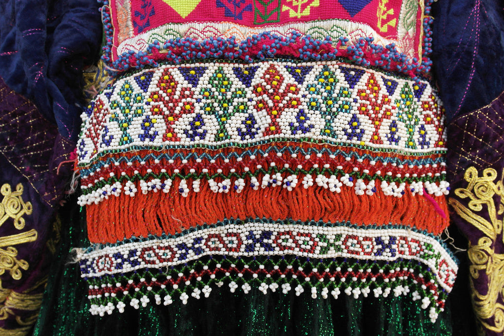 kuchi beads work clothes costumes
