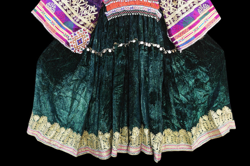 tribal nomad women clothes, afghani dress