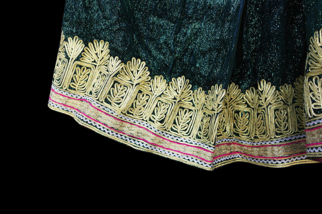 afghan hand embroidery tapestry dress, kuchi vintage apparel