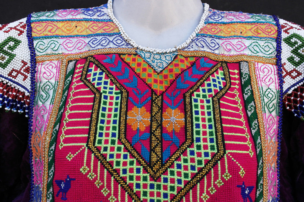 afghan embroidery needlework, hijab fashion