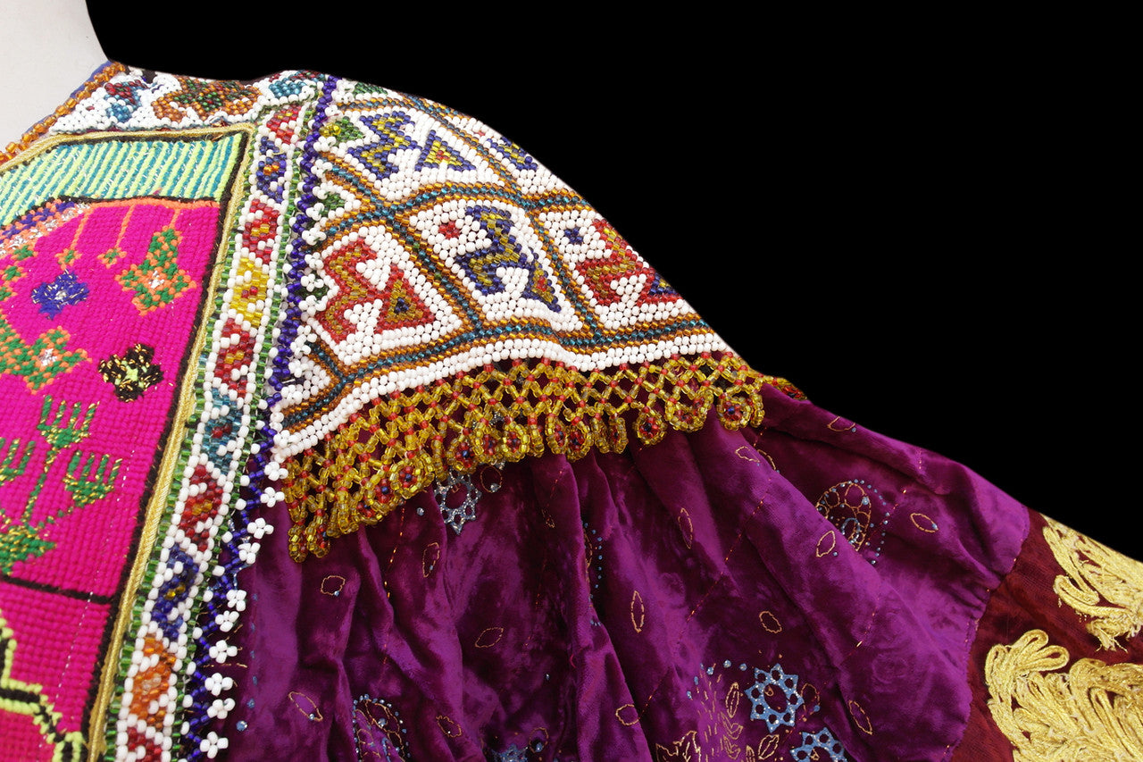 afghan clothing with beads work