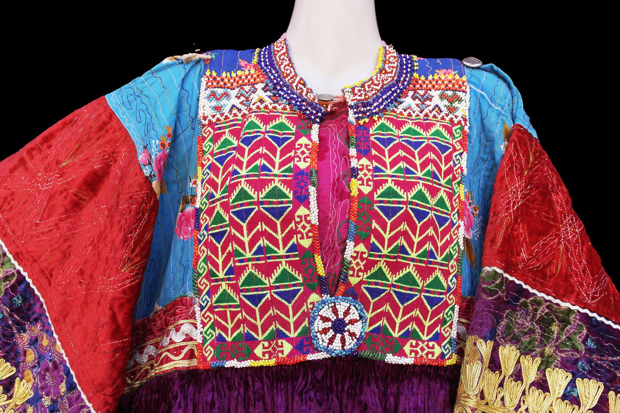 handmade afghan clothes, kuchi banjara dress