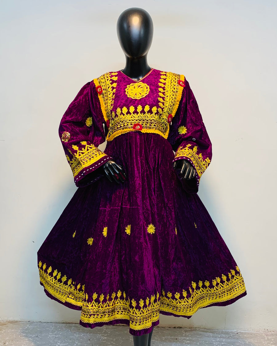 Pashtun Vintage Velvet Frock
