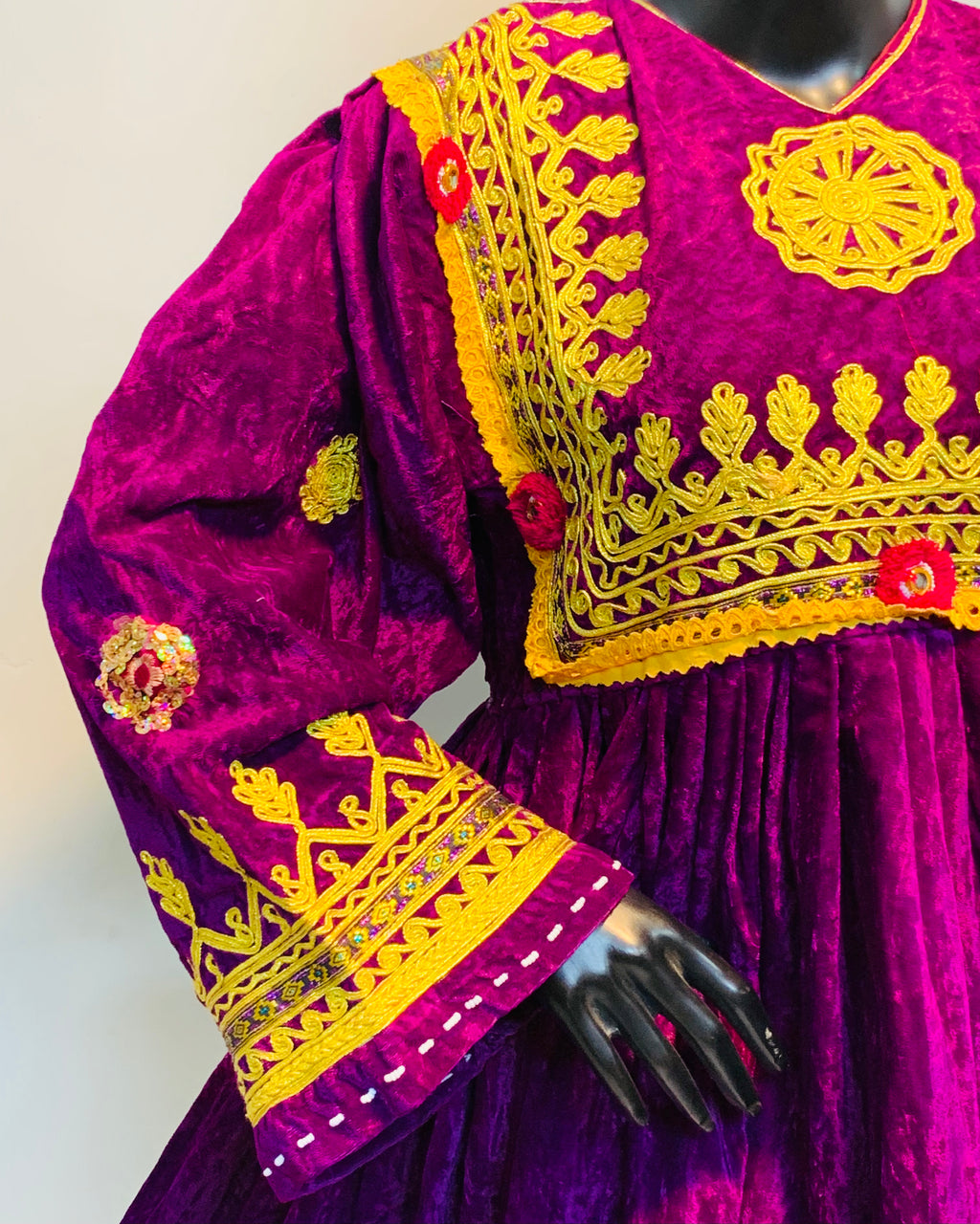 Pashtun Vintage Velvet Frock