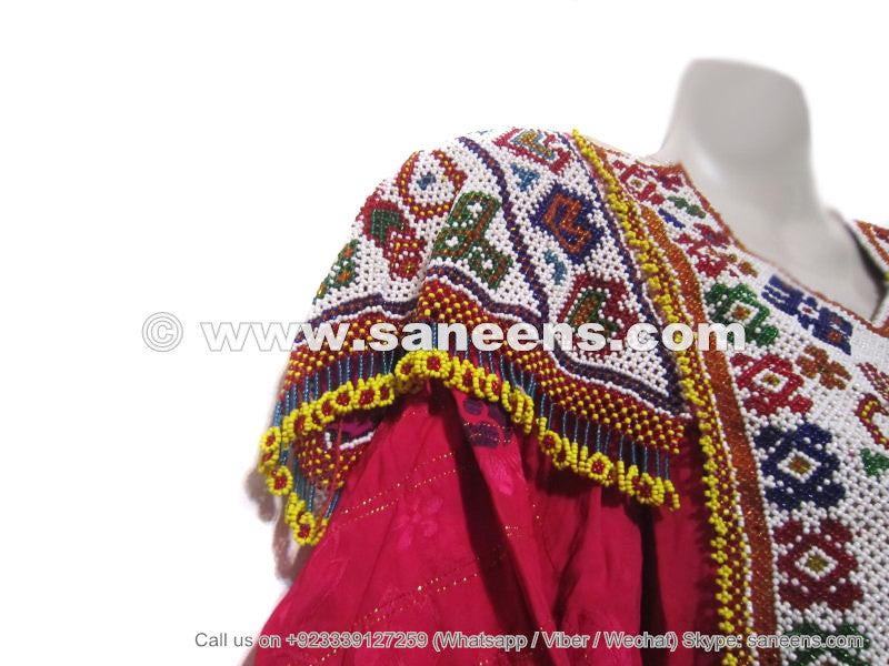 afghan kuchi vintage dresses with beads work