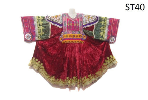 Nomad Tribal Afghan Vintage Frock Dress