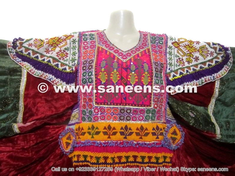 genuine hand embroidery work kuchi ethnic clothes costumes