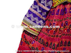 handmade tribal artwork dress with embroidery work