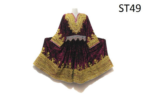 Nomad Ladies Vintage Artwork velvet Dress