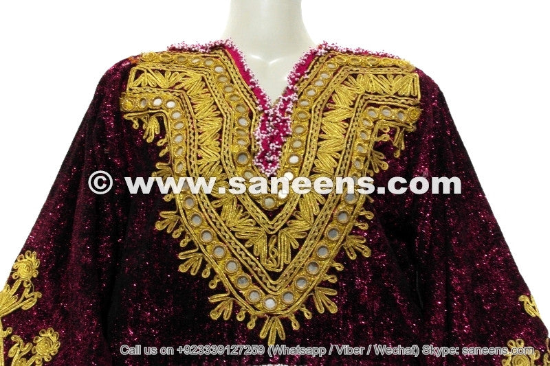 afghanistan muslim ladies costumes with embroidery work
