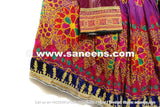 Handmade Kuchi Embroidered Multicolor vintage Dress