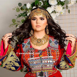 Traditional Afghan weddings nomad style coins suit