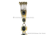 Tribal Fusion Snake Belt With Lapis Stones
