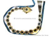 Tribal Fusion Snake Belt With Lapis Stones