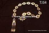 Turkman Tribal Style Bellydance Lapis Belt