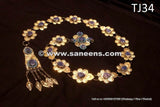 Turkman Tribal Style Bellydance Lapis Belt