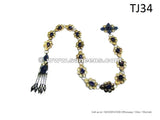 Turkman Tribal Style Bellydance Lapis Belt