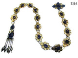 Turkman Tribal Style Bellydance Lapis Belt