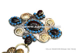 Turkmen Style Lapis Belt For Bellydance Performers