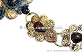 Turkmen Style Lapis Belt For Bellydance Performers