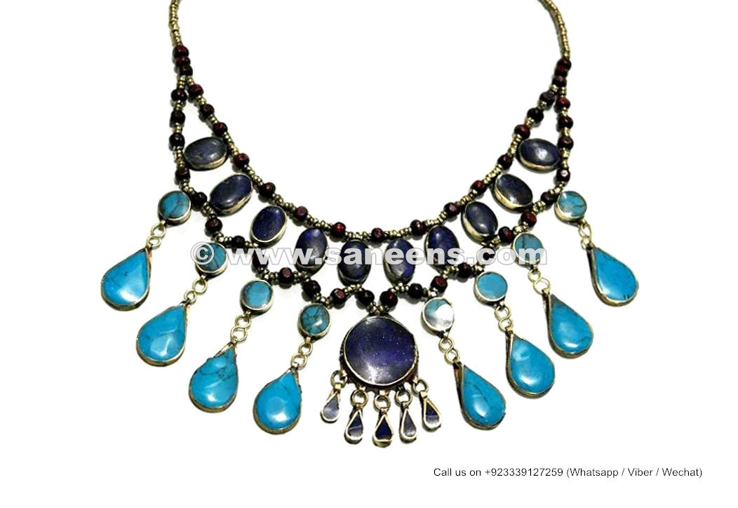 handmade pashtun tribal artwork chokers necklaces