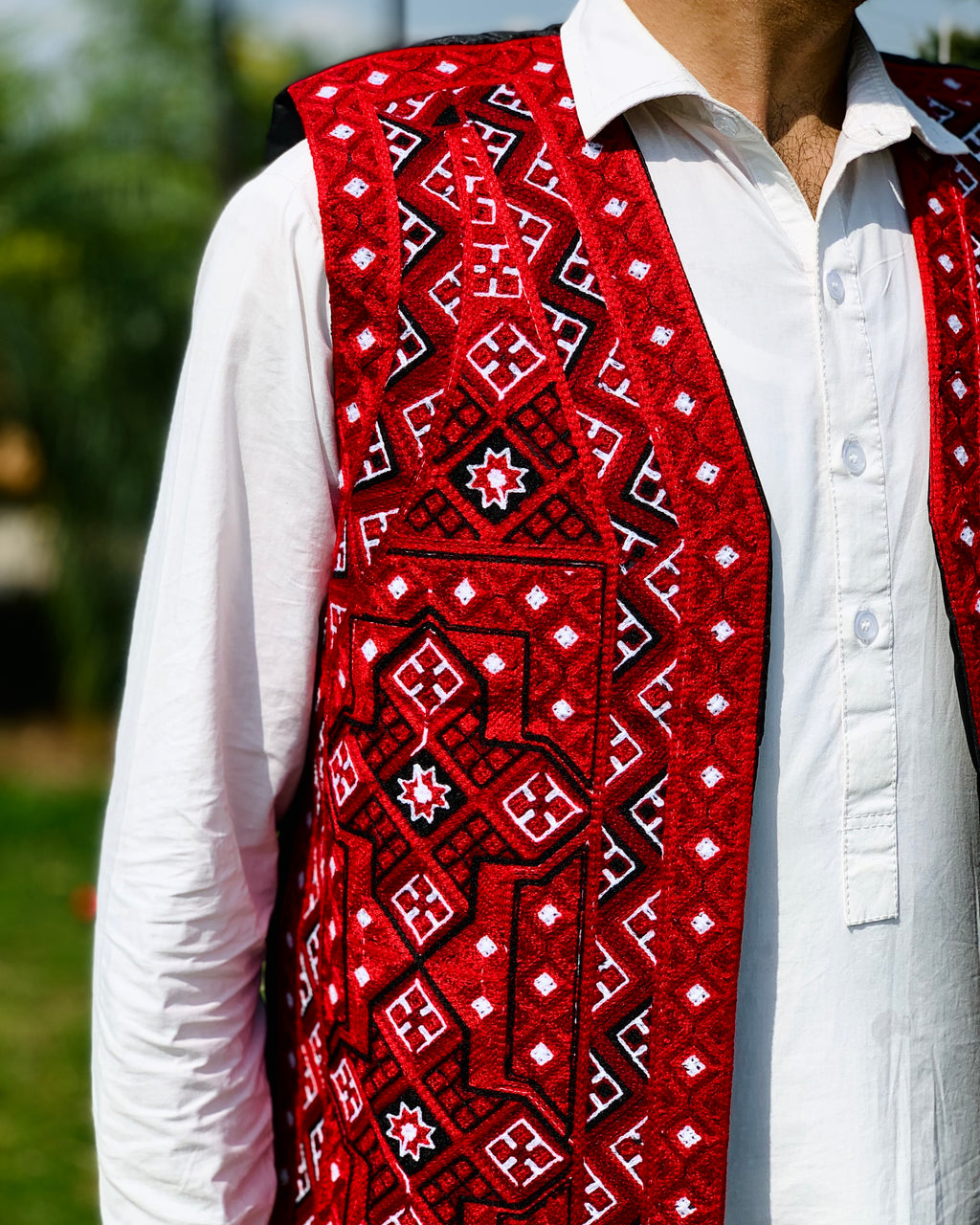 Afghan Men's Embroidered Vest Coat (Copy)