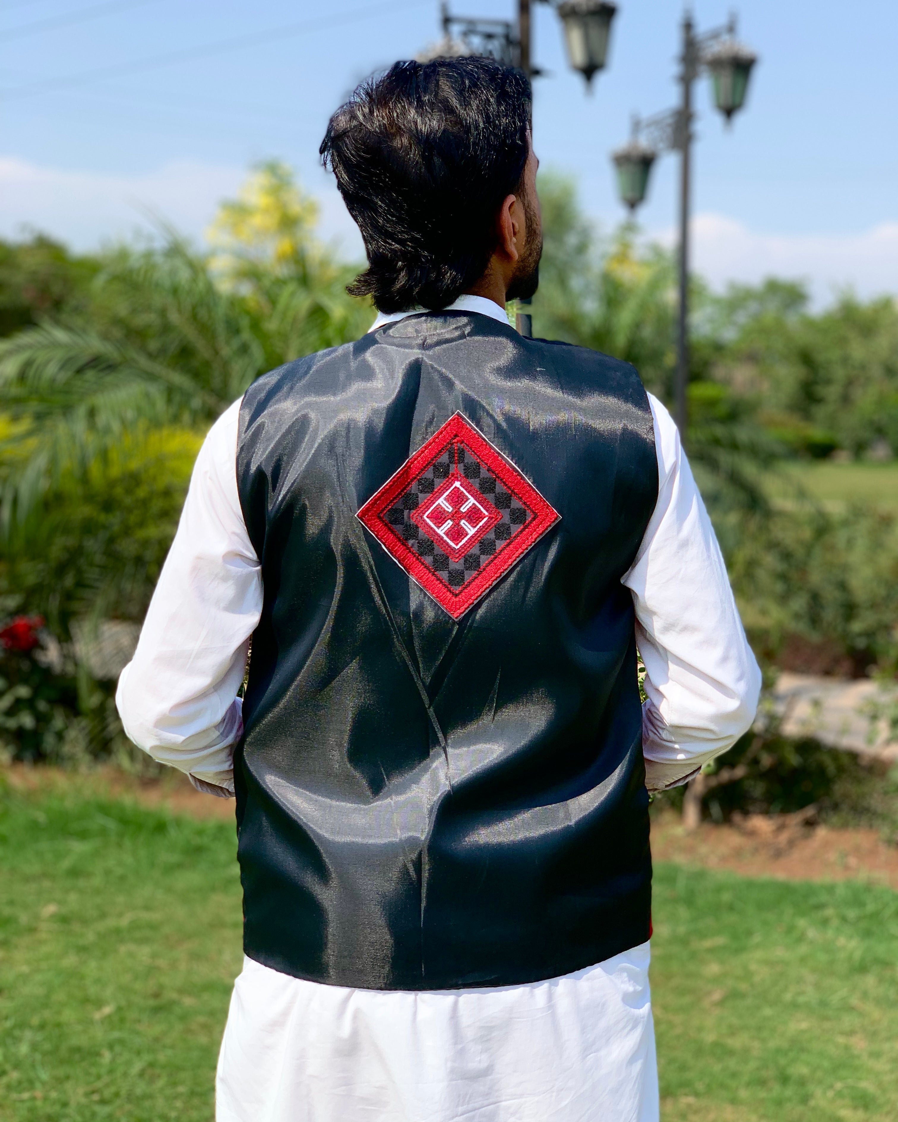 Afghan Men's Embroidered Vest Coat (Copy)