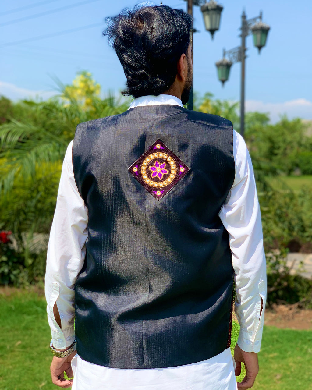 Embroidered Pashtun Mirror Waistcoat (Copy)