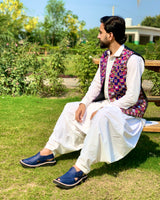 Embroidered Pashtun Mirror Waistcoat