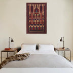 Afghan Wool Loomed Prayer Mat 4.5x2.9 ft