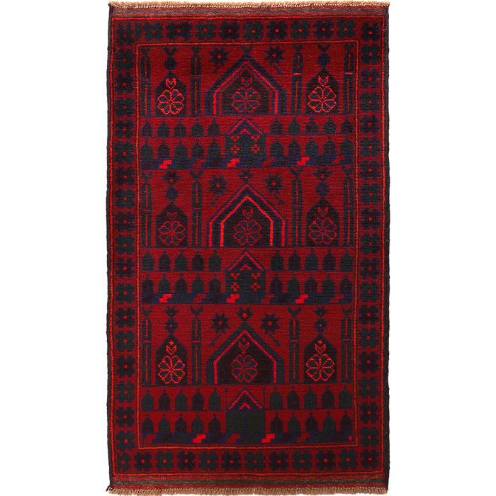 Prayer Rug Afghan Rural Craft 5.1x3 ft