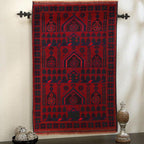 Prayer Rug Afghan Rural Craft 5.1x3 ft