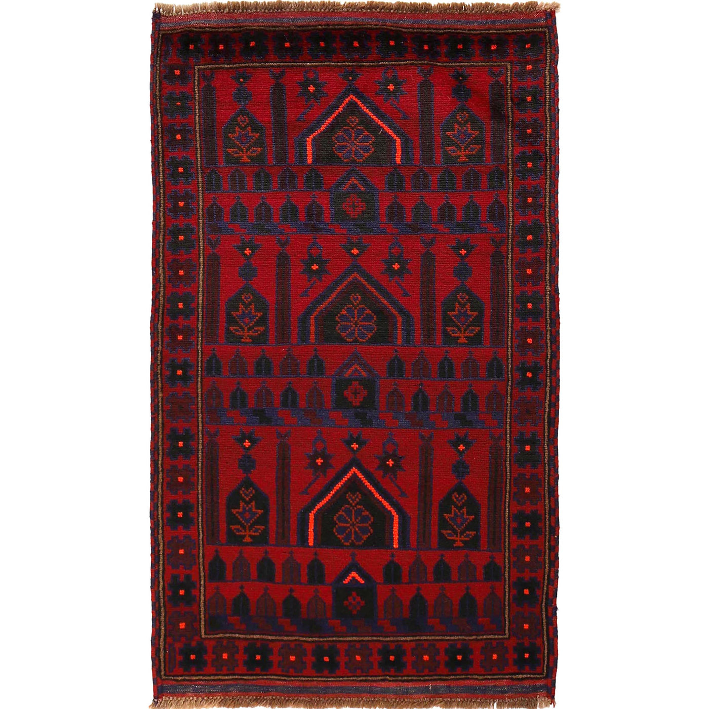 Soft Woven Prayer Mat Afghan 4.7x2.8 ft