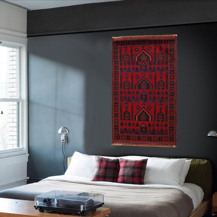 Soft Woven Prayer Mat Afghan 4.7x2.8 ft