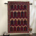Afghan Tribal Crafted Prayer Rug 4.7x2.7 ft