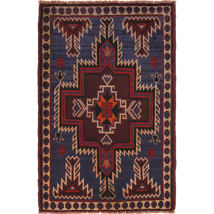 Prayer Mat Afghan Artisan Design 4.7x3.1 ft