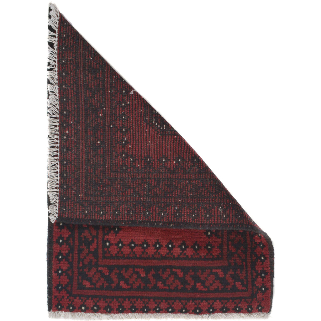 Nomadic Handmade Wool Floor Rug 2.1x1.6 ft