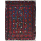 Mini Tribal Wool Handwoven Rug 2.2x1.7 ft