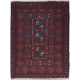 Mini Tribal Wool Handwoven Rug 2.2x1.7 ft