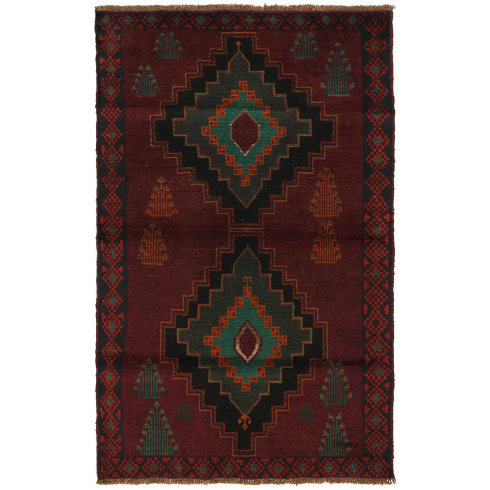 Afghan wool rug handmade, artisan-crafted Afghan rug, wool rug by Afghan women, 