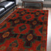 handwoven Afghan wool rug, traditional Afghan rug, Baloch design rug, 