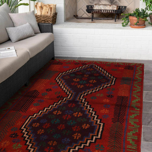authentic wool rug, traditional Afghan rug, 