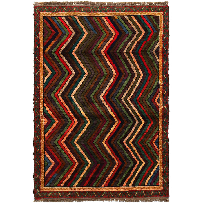 Baloch design rug, handcrafted wool rug, 